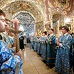 Детская Литургия и молебен на начало нового учебного года в Трапезном храме Свято-Троицкой Сергиевой Лавры