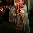 Пасхальная ночная Божественная Литургия в храме Ризоположения на Донской
