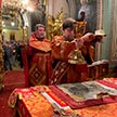 Пасхальная ночная Божественная Литургия в храме Ризоположения на Донской