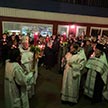 Пасхальная ночная Божественная Литургия в храме Ризоположения на Донской