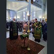 Всенощное бдение в праздник Входа Господня в Иерусалим в храме Державной иконы Божией Матери в Чертаново