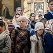 Детская Литургия и молебен на начало нового учебного года в Трапезном храме Свято-Троицкой Сергиевой Лавры