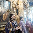 Епископ Фома совершил Литургию в храме Ризоположения на Донской