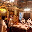 Навечерие Рождества Христова в храме Положения Ризы Господней состоялось торжественное богослужение