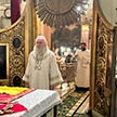 Митрополит Каширский Феогност совершил Божественную Литургию в храме Сошествия Святого Духа на Даниловском кладбище