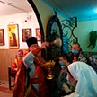 5-го мая 2021 года в домовом храме святого мученика Трифона при ПНИ №30 состоялось праздничное Пасхальное Богослужение