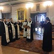 Всенощное бдение в канун праздника Вознесения Господня.