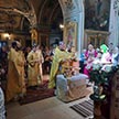 Божественная литургия в праздник Происхождение Честных Древ Животворящего Креста Господня