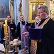 Всенощное бдение с чином выноса Честного и Животворящего Креста Господня в канун праздника Благовещения Пресвятой Богородицы и дня преставления святителя Тихона, Патриарха Московского и всея России