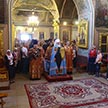 Божественная Литургия в храме Ризоположения на Донской улице в день праздника положения честной ризы Господа нашего Иисуса Христа