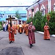 Божественная Литургия в храме Ризоположения на Донской улице в день праздника положения честной ризы Господа нашего Иисуса Христа