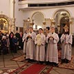 Божественная Литургия в субботу по Рождестве Христовом в храме-памятнике Живоначальной Троицы (1000-летия Крещения Руси) в Орехове-Борисове