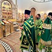 Торжественное богослужение в храме Живоначальной Троицы в Орехово-Борисово