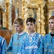 Детская Литургия и молебен на начало нового учебного года в Трапезном храме Свято-Троицкой Сергиевой Лавры