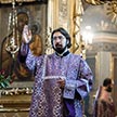 Епископ Фома совершил Литургию в храме Ризоположения на Донской
