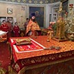 Пасхальная ночная Божественная Литургия в храме Ризоположения на Донской