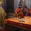 Божественная Литургия в храме Ризоположения на Донской улице в день праздника положения честной ризы Господа нашего Иисуса Христа