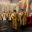 Божественная Литургия в большом соборе Донского монастыря