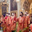 Епископ Бронницкий Фома возглавил Божественную литургию в храме Ризоположения на Донской в день престольного праздника