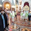 Молебен с акафистом в Храме Христа Спасителя