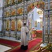 Пасхальное ночное богослужение в храме Державной иконы Божией Матери в Чертаново