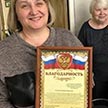 Награждение социального работника храма за участие в работе МРО «Чертаново Северное» МГО ВОИ