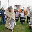 Богослужение на начало строительства каменного храма