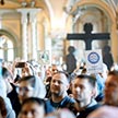 Детская Литургия и молебен на начало нового учебного года в Трапезном храме Свято-Троицкой Сергиевой Лавры