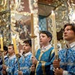 Детская Литургия и молебен на начало нового учебного года в Трапезном храме Свято-Троицкой Сергиевой Лавры