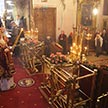 В день памяти святой великомученицы Екатерины митрополит Истринский Арсений совершил Божественную литургию в храме Положения Ризы Господней на Донской улице