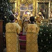 Празднование Рождества Христова в храме Положения Ризы Господней на Донской