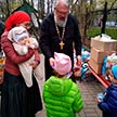 Пасхальное поздравление многодетных семей в храме Живоначальной Троицы в Чертанове