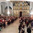 Пасхальное ночное богослужение в храме Державной иконы Божией Матери в Чертаново