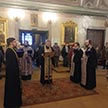 Всенощное бдение с чином выноса Честного и Животворящего Креста Господня в канун праздника Благовещения Пресвятой Богородицы и дня преставления святителя Тихона, Патриарха Московского и всея России