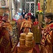 Пасхальная ночная Божественная Литургия в храме Ризоположения на Донской