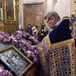 Всенощное бдение с чином выноса Честного и Животворящего Креста Господня в канун праздника Благовещения Пресвятой Богородицы и дня преставления святителя Тихона, Патриарха Московского и всея России