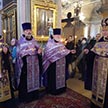 Всенощное бдение с чином выноса Честного и Животворящего Креста Господня в канун праздника Благовещения Пресвятой Богородицы и дня преставления святителя Тихона, Патриарха Московского и всея России