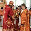 Служение епископа Фомы в храме Державной иконы Божией Матери в Чертаново. Божественная литургия в среду 12 мая