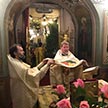 Празднование Рождества Христова в храме Положения Ризы Господней на Донской