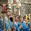 Детская Литургия и молебен на начало нового учебного года в Трапезном храме Свято-Троицкой Сергиевой Лавры