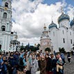 Детская Литургия и молебен на начало нового учебного года в Трапезном храме Свято-Троицкой Сергиевой Лавры
