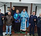 Казаки за Божественной Литургией 
