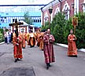 Божественная Литургия в храме Ризоположения на Донской улице в день праздника положения честной ризы Господа нашего Иисуса Христа