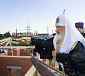 Святейший Патриарх Кирилл освятил место строительства Успенского храма в Калининграде