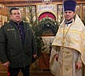 Казаки ХКО "Чертаново-Южное" на Рождественской литургии в храме свят. Митрофана Воронежского
