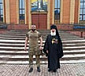 Встреча настоятеля храма игумена Митрофана с участником СВО