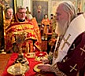 Митрополит Каширский Феогност, совершил Божественную литургию в храме Ризоположения на Донской 