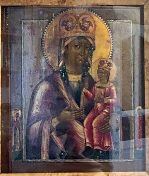 Рудненская икона в келье отца Георгия Бреева