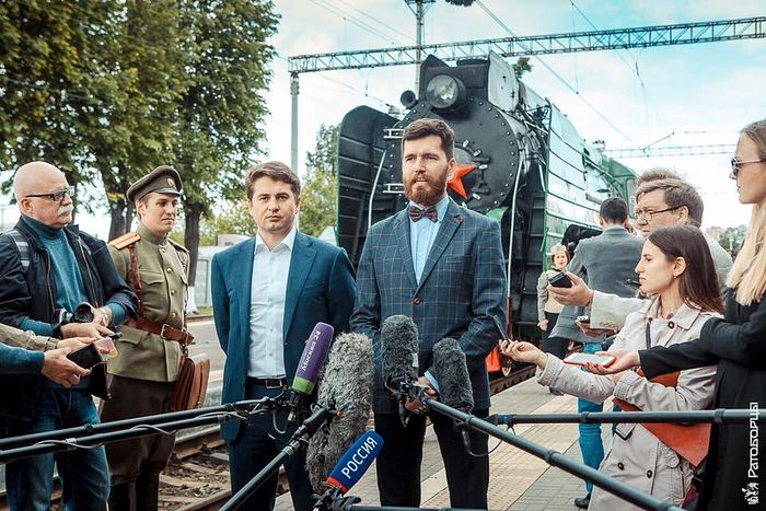 «Времени и Эпохи»` 2017. Алексей Овчаренко на открытии фестиваля. Фото: Ратоборцы