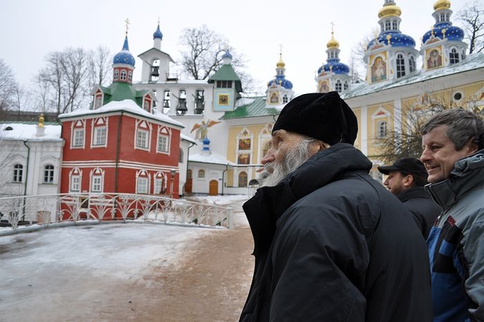 Схиархимандрит Илий в Псково-Печерском монастыре. Фото Алексей Ловен.